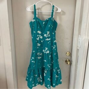 Vintage Dash About Dress Floral Hawaiian Pin Up Housewife Fit & Flare Size 18